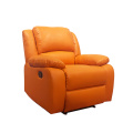 Orange Color Reclining Cheap Leather Single Sofa